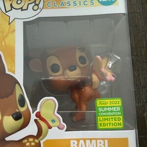 Funko Bambi Figure - Brown with Pink Butterfly